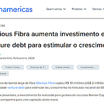 Obvious Fibra aumenta investimento em venture debt para estimular o crescimento